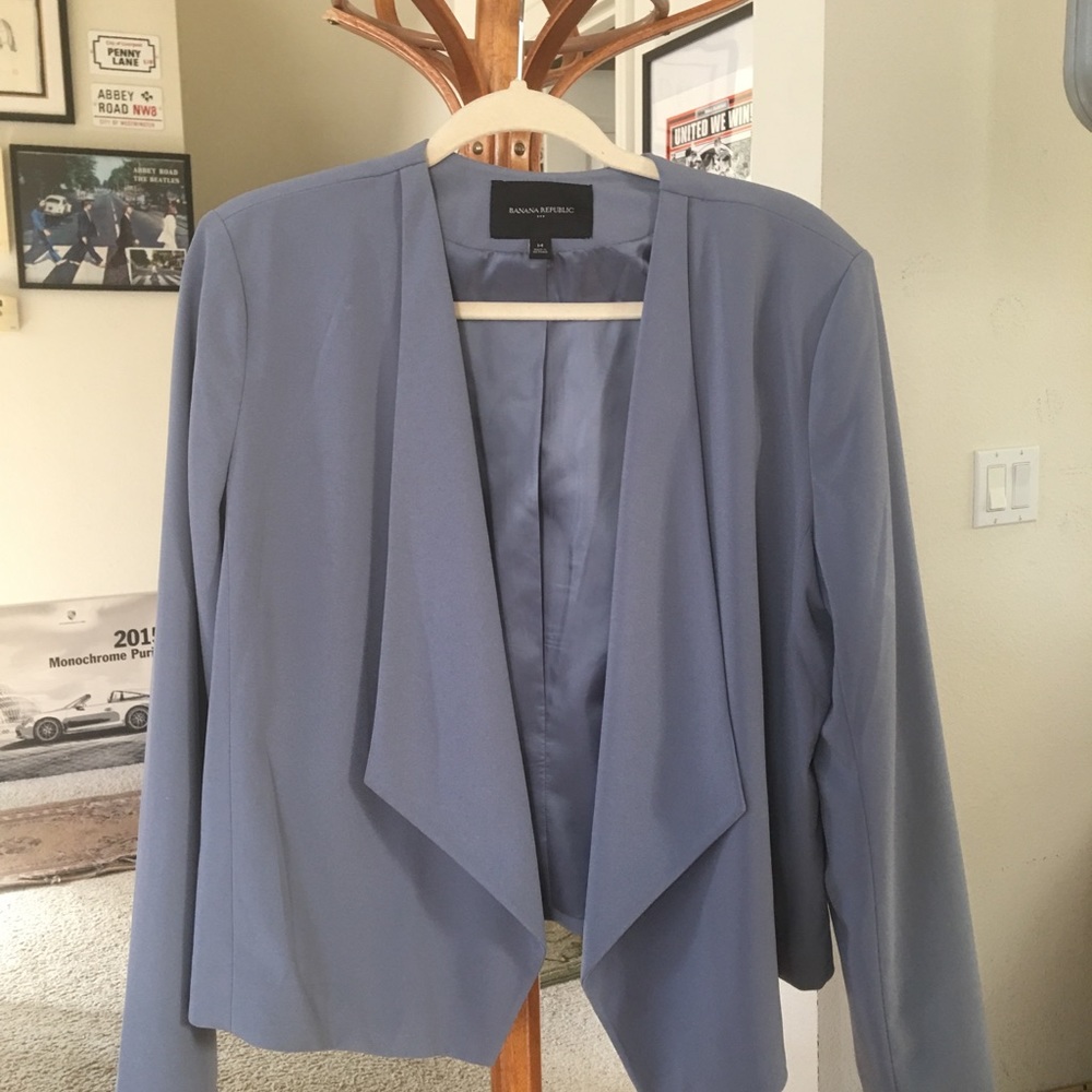 Banana Republic Blue/Grey Blazer with Lining